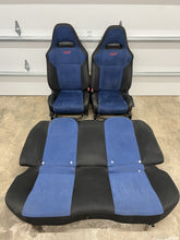 Load image into Gallery viewer, 2002-2007 SUBARU WRX STI OEM BLUE ALCANTARA SEAT SET FRONT &amp; REAR #503881