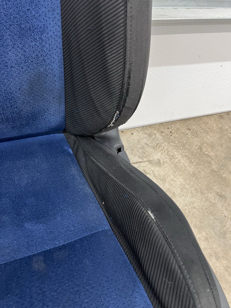 2002-2007 SUBARU WRX STI OEM BLUE ALCANTARA SEAT SET FRONT & REAR #503881